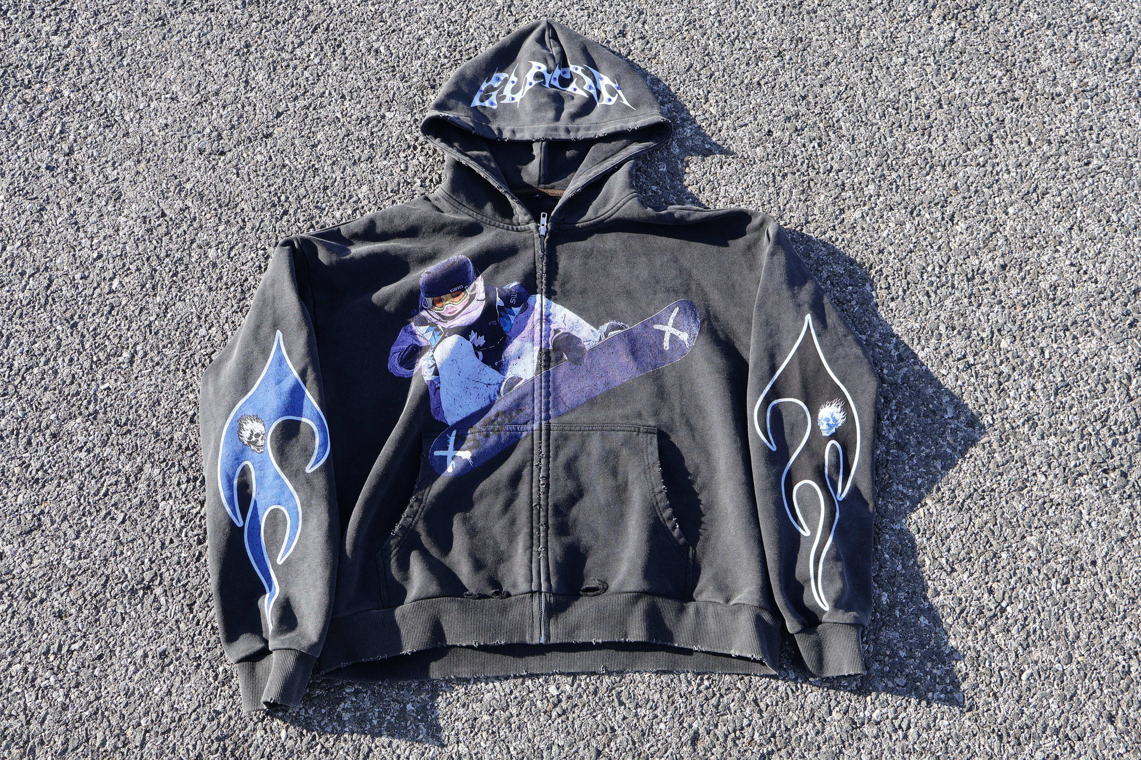 BLACK BLUE SKI GIRL SWEATER