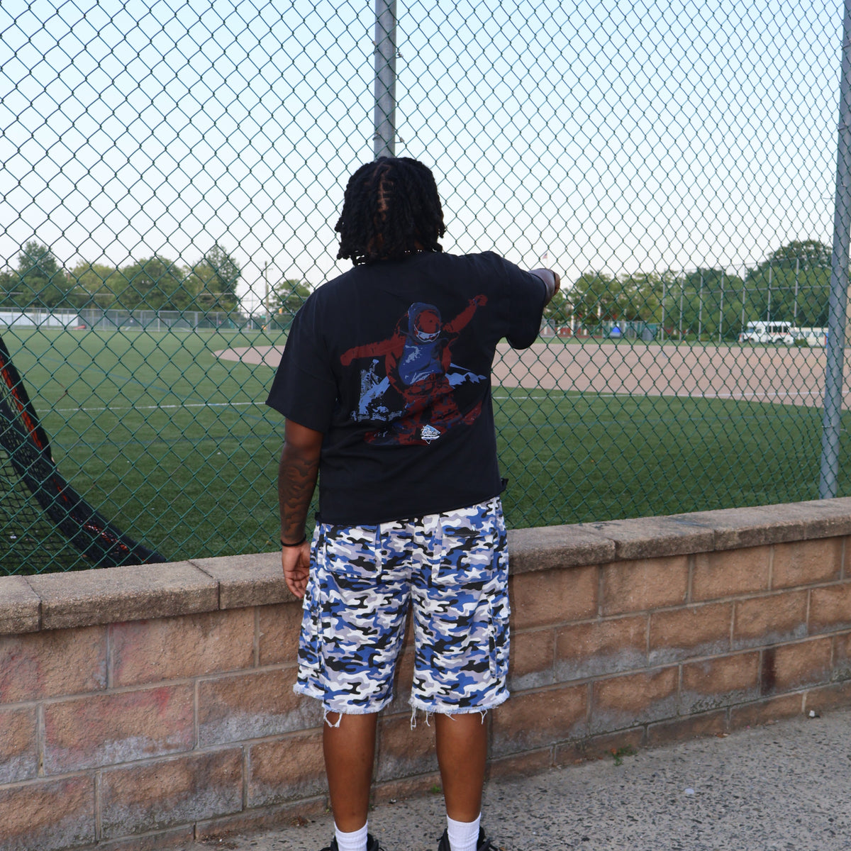 . Blue Camo shorts