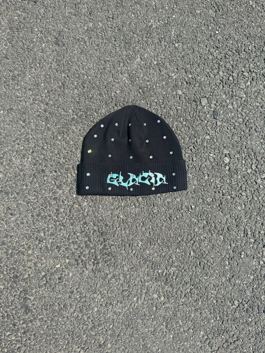 BLACK GLACIA RHINESTONE HAT